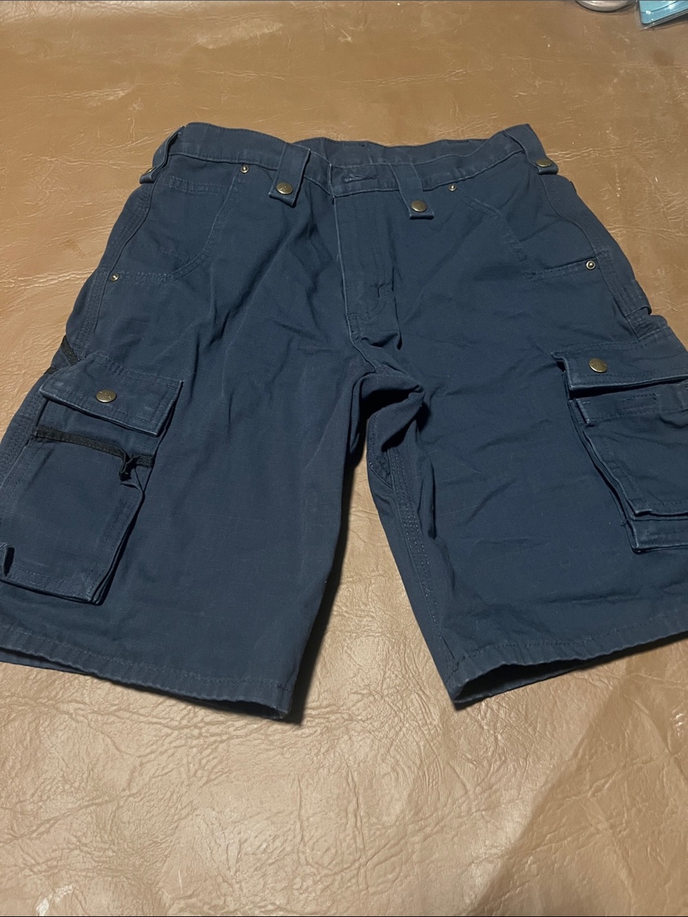 Carhartt Men's Navy Utility Cargo Shorts- read description